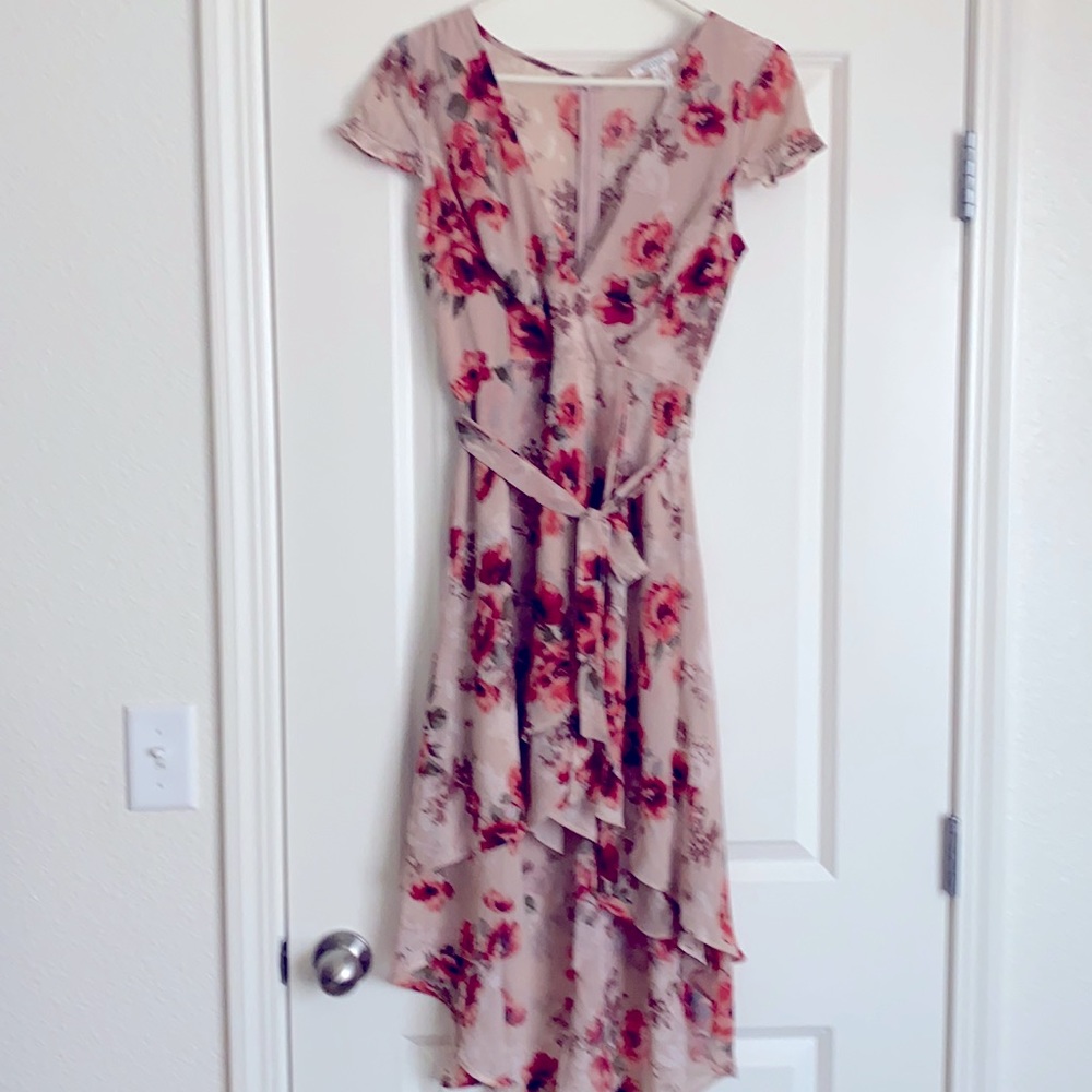 Beautiful floral wrap dress